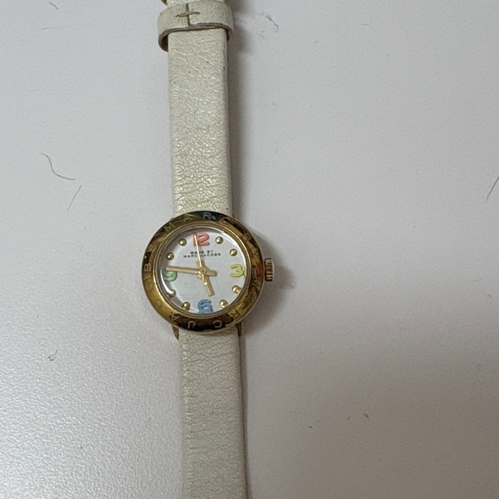 Marc Jacobs White and Gold Women's Watch